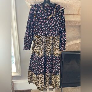Scotch & Soda Floral & Leopard Dress
